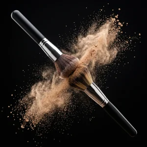 Dynamic makeup brush & powder