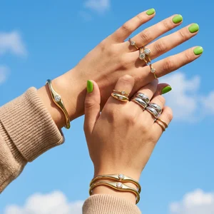 Elegant gold accessories