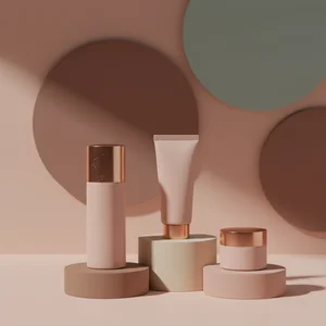 Elegant pink skincare collection