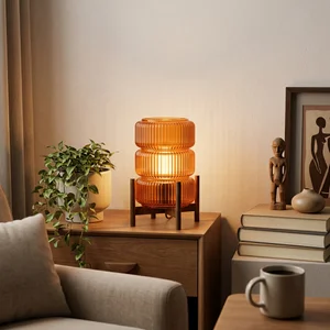 Cozy modern living room corner
