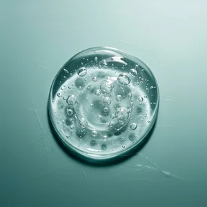 Refreshing green gel texture