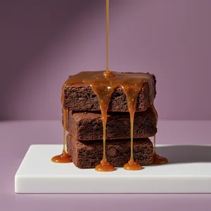 Golden syrup on fluffy pancakes