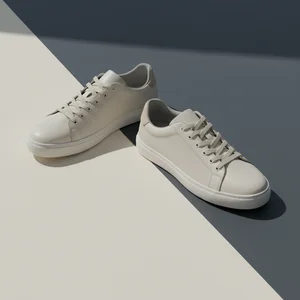 Clean white sneakers