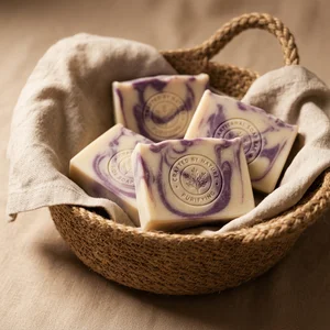 Rustic artisan soap collection