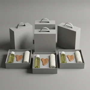 Stacked premium gift boxes