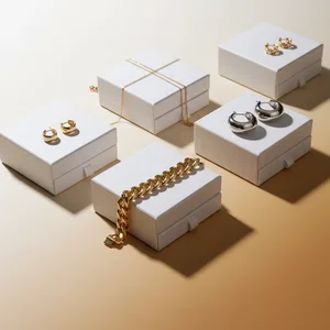 Elegant silver jewellery display