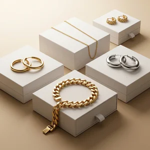 Modern jewelry collection display
