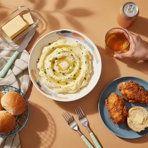 Comfort food flat lay