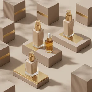 Elegant beauty product pattern