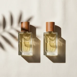 Minimalist perfume with shadows