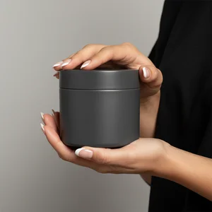 Sophisticated black candle