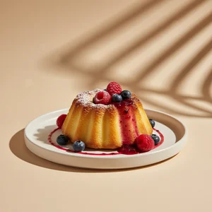 Elegant Dessert with Berries