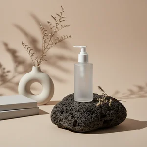 Organic beauty serum display