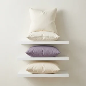 Lavender ribbon pillow stack