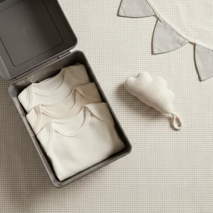 Cozy baby essentials basket