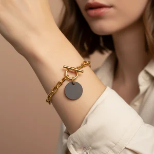 Minimalist Black Stone Bracelet