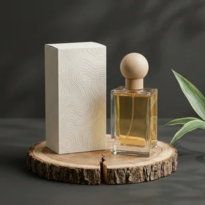 Natural perfume on wood slice