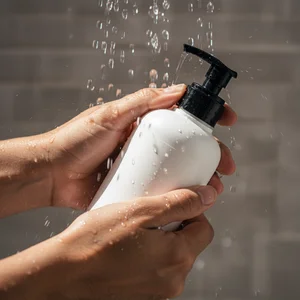 Shower scene with body wash