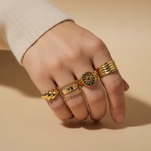Stacked Gold Rings