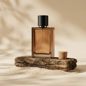 Earthy perfume on driftwood