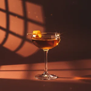 Atmospheric cocktail hour drink