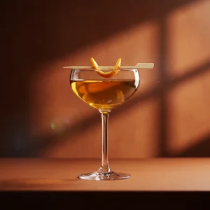 Elegant cocktail with window shadow