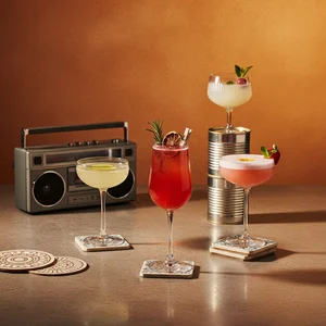 Vibrant party cocktails