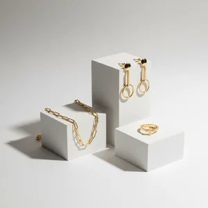Chic Gold Jewelry Display