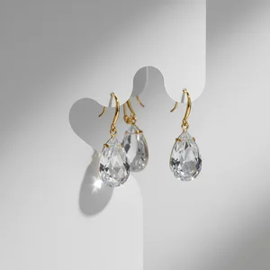 Elegant Crystal Drop Earrings