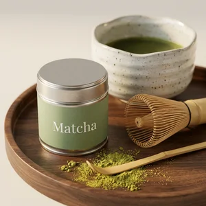 Mindful matcha tea ritual