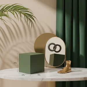 Tropical luxury product scene