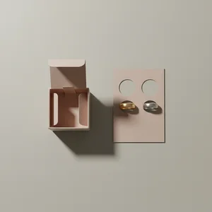 Elegant Gold Earring Packaging
