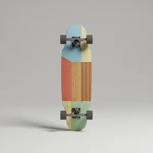Colorful geometric skateboard