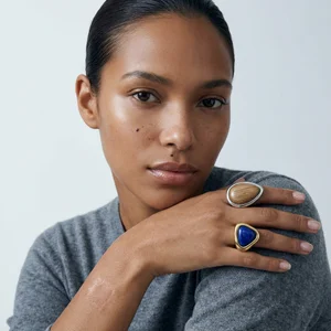 Minimalist jewelry showcase