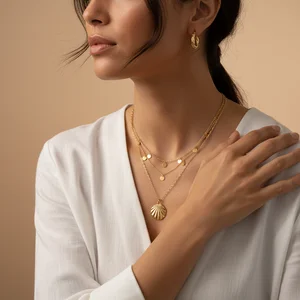 Elegant Layered Gold Necklaces