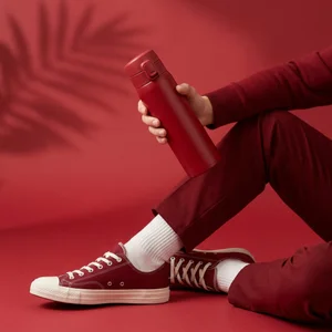 Monochrome red lifestyle scene