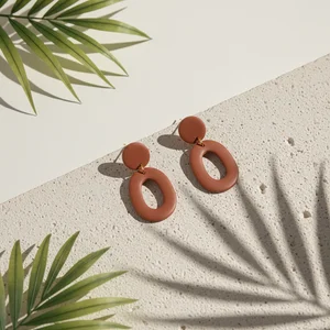Terracotta Drop Earrings
