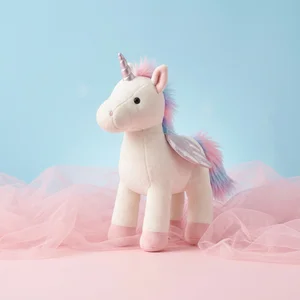 Magical plush unicorn on tulle