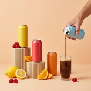 Vibrant beverage pouring scene