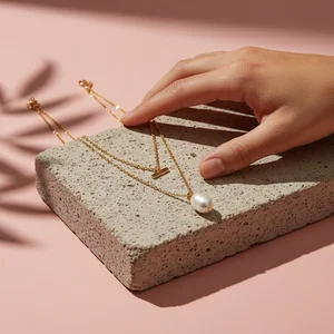 Delicate crescent necklace