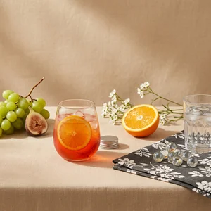 Warm afternoon drinks on linen