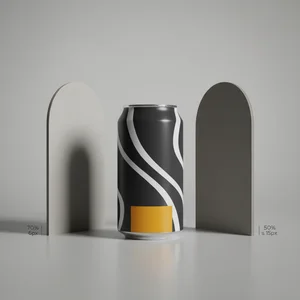 Sleek beverage can display