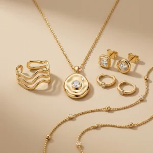 Elegant gold jewelry collection