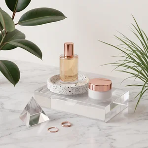 Luxury beauty on marble and terrazzo