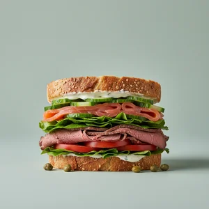 Gourmet Layered Sandwich