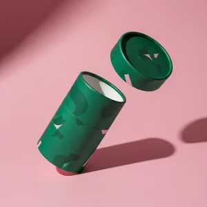 Bold Green Supplement Container