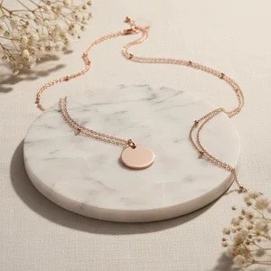 Minimalist wooden necklace