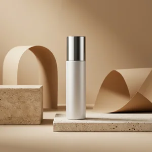 Minimalist beige product scene