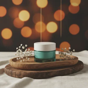 Festive Blue Skincare Cream