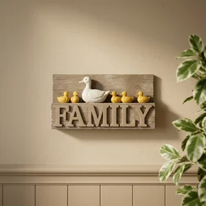 Rustic duck family wall art